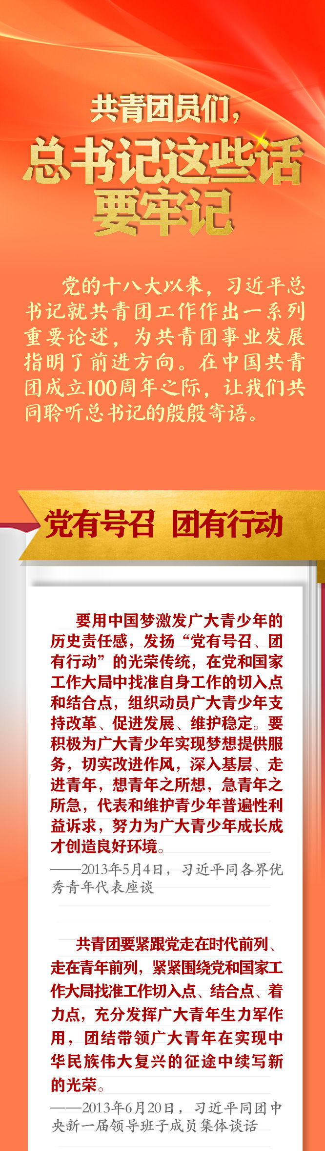 手繪長卷 | 共青團(tuán)員們，總書記這些話要牢記