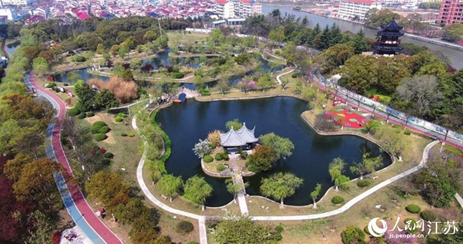 如東縣人民公園。如東縣委宣傳部供圖