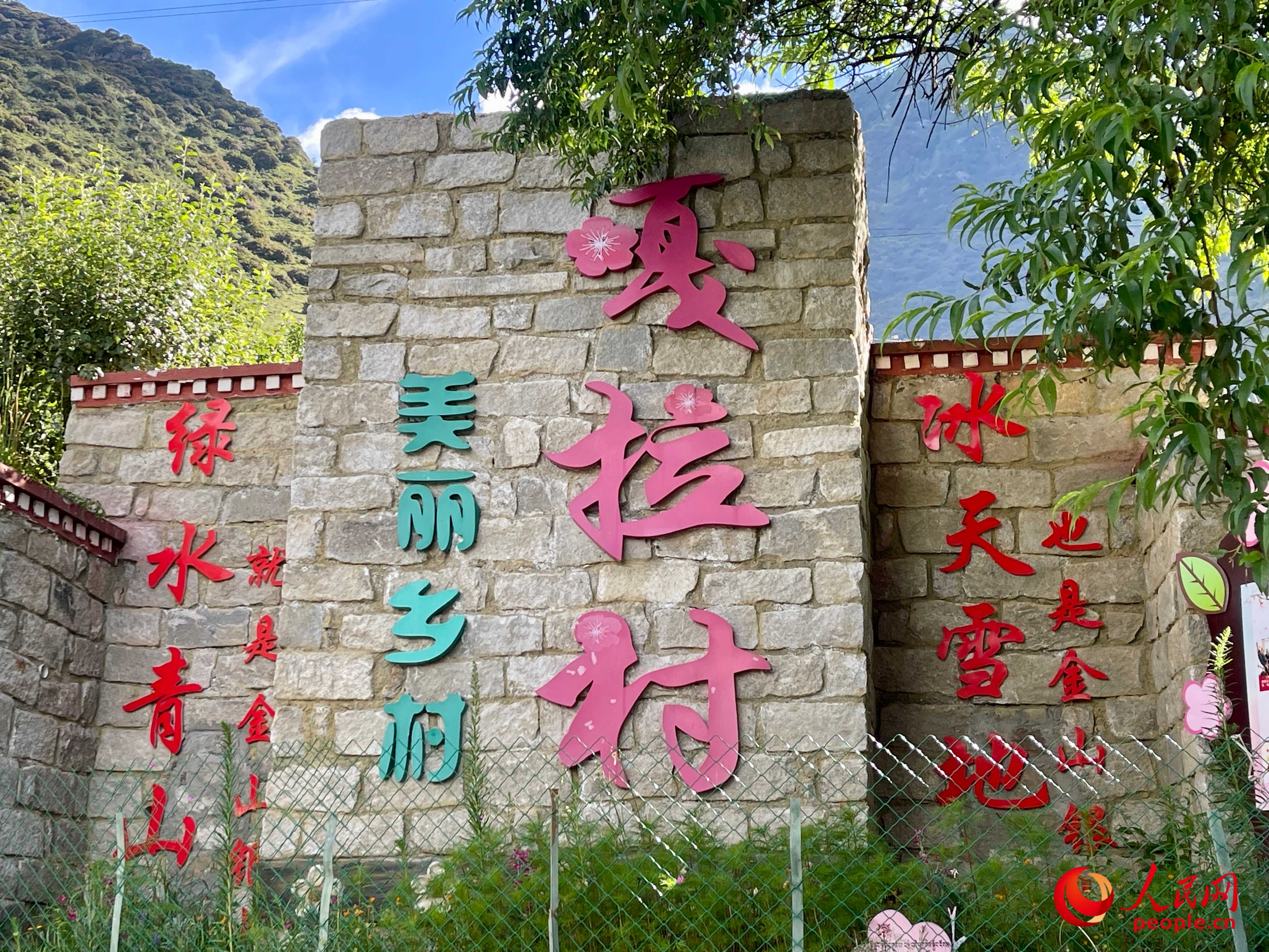 林芝鎮(zhèn)嘎拉村。人民網(wǎng) 周靜圓攝